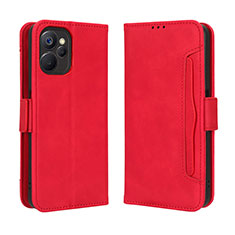 Funda de Cuero Cartera con Soporte Carcasa BY3 para Realme 10 5G Rojo