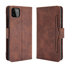 Funda de Cuero Cartera con Soporte Carcasa BY3 para Samsung Galaxy A22 5G Marron