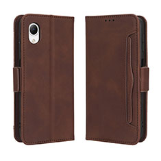 Funda de Cuero Cartera con Soporte Carcasa BY3 para Samsung Galaxy A23s Marron