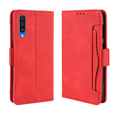 Funda de Cuero Cartera con Soporte Carcasa BY3 para Samsung Galaxy A30S Rojo