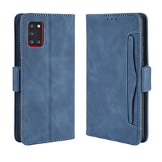 Funda de Cuero Cartera con Soporte Carcasa BY3 para Samsung Galaxy A31 Azul