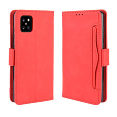 Funda de Cuero Cartera con Soporte Carcasa BY3 para Samsung Galaxy A81 Rojo