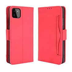 Funda de Cuero Cartera con Soporte Carcasa BY3 para Samsung Galaxy F42 5G Rojo