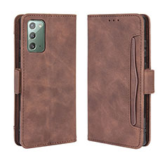 Funda de Cuero Cartera con Soporte Carcasa BY3 para Samsung Galaxy S20 FE (2022) 5G Marron