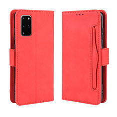 Funda de Cuero Cartera con Soporte Carcasa BY3 para Samsung Galaxy S20 Plus Rojo