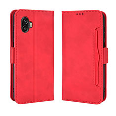 Funda de Cuero Cartera con Soporte Carcasa BY3 para Samsung Galaxy XCover 6 Pro 5G Rojo