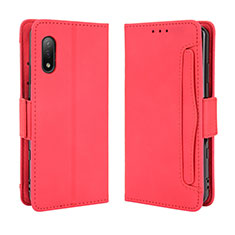 Funda de Cuero Cartera con Soporte Carcasa BY3 para Sony Xperia Ace II Rojo