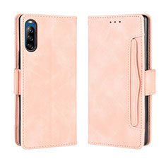 Funda de Cuero Cartera con Soporte Carcasa BY3 para Sony Xperia L4 Rosa