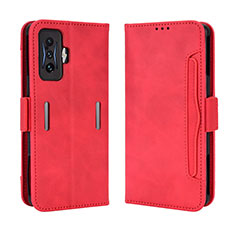 Funda de Cuero Cartera con Soporte Carcasa BY3 para Xiaomi Poco F4 GT 5G Rojo
