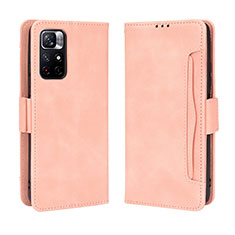 Funda de Cuero Cartera con Soporte Carcasa BY3 para Xiaomi Redmi Note 11 5G Rosa