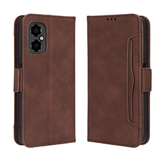 Funda de Cuero Cartera con Soporte Carcasa BY3 para Xiaomi Redmi Note 11R 5G Marron