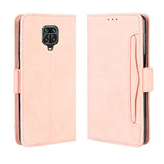 Funda de Cuero Cartera con Soporte Carcasa BY3 para Xiaomi Redmi Note 9 Pro Rosa