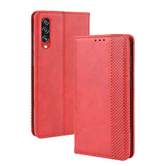 Funda de Cuero Cartera con Soporte Carcasa BY4 para Samsung Galaxy A70S Rojo