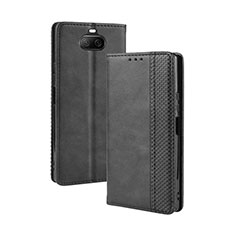 Funda de Cuero Cartera con Soporte Carcasa BY4 para Sony Xperia 8 Negro