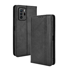 Funda de Cuero Cartera con Soporte Carcasa BY4 para Xiaomi Poco X3 GT 5G Negro