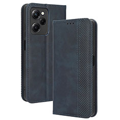 Funda de Cuero Cartera con Soporte Carcasa BY4 para Xiaomi Redmi Note 12 Pro Speed 5G Azul