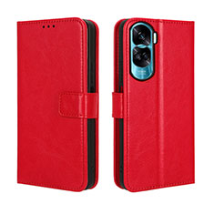 Funda de Cuero Cartera con Soporte Carcasa BY5 para Huawei Honor 90 Lite 5G Rojo