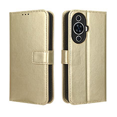 Funda de Cuero Cartera con Soporte Carcasa BY5 para Huawei Nova 11 Pro Oro