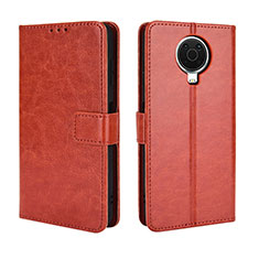 Funda de Cuero Cartera con Soporte Carcasa BY5 para Nokia 6.3 Marron