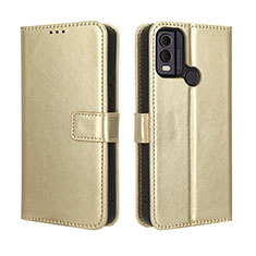 Funda de Cuero Cartera con Soporte Carcasa BY5 para Nokia C22 Oro