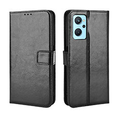 Funda de Cuero Cartera con Soporte Carcasa BY5 para Oppo A96 4G Negro