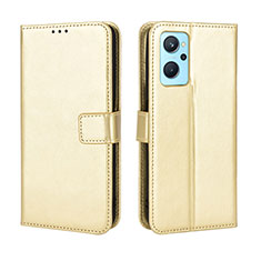 Funda de Cuero Cartera con Soporte Carcasa BY5 para Oppo K10 4G Oro