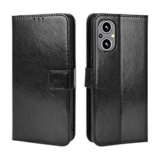 Funda de Cuero Cartera con Soporte Carcasa BY5 para Oppo Reno8 Z 5G Negro