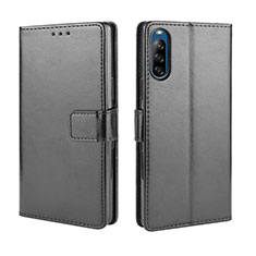 Funda de Cuero Cartera con Soporte Carcasa BY5 para Sony Xperia L4 Negro