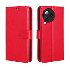Funda de Cuero Cartera con Soporte Carcasa BY5 para Xiaomi Civi 3 5G Rojo