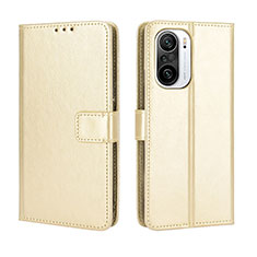 Funda de Cuero Cartera con Soporte Carcasa BY5 para Xiaomi Mi 11i 5G Oro