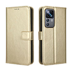 Funda de Cuero Cartera con Soporte Carcasa BY5 para Xiaomi Mi 12T 5G Oro