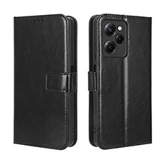 Funda de Cuero Cartera con Soporte Carcasa BY5 para Xiaomi Poco X5 Pro 5G Negro