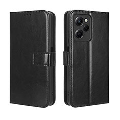 Funda de Cuero Cartera con Soporte Carcasa BY5 para Xiaomi Redmi Note 12 Pro Speed 5G Negro