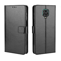 Funda de Cuero Cartera con Soporte Carcasa BY5 para Xiaomi Redmi Note 9S Negro