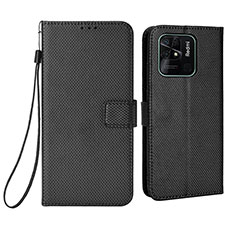 Funda de Cuero Cartera con Soporte Carcasa BY6 para Xiaomi Redmi 10 Power Negro