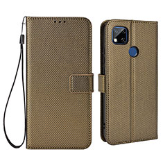 Funda de Cuero Cartera con Soporte Carcasa BY6 para Xiaomi Redmi 9C Marron