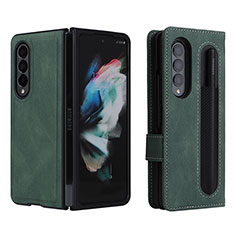 Funda de Cuero Cartera con Soporte Carcasa BY7 para Samsung Galaxy Z Fold4 5G Verde