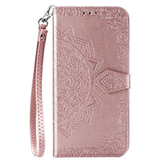 Funda de Cuero Cartera con Soporte Carcasa C01 para Xiaomi Redmi Note 9 Oro Rosa