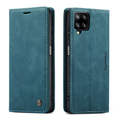 Funda de Cuero Cartera con Soporte Carcasa C01S para Samsung Galaxy A12 5G Azul