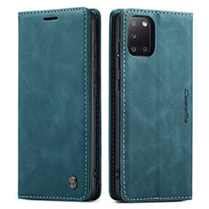 Funda de Cuero Cartera con Soporte Carcasa C01S para Samsung Galaxy A31 Azul