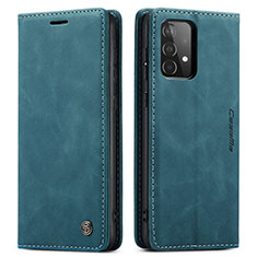 Funda de Cuero Cartera con Soporte Carcasa C01S para Samsung Galaxy A52s 5G Azul
