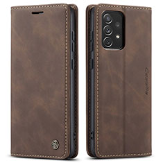 Funda de Cuero Cartera con Soporte Carcasa C01S para Samsung Galaxy A72 5G Marron