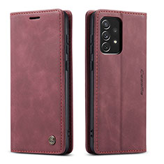 Funda de Cuero Cartera con Soporte Carcasa C01S para Samsung Galaxy A73 5G Rojo Rosa