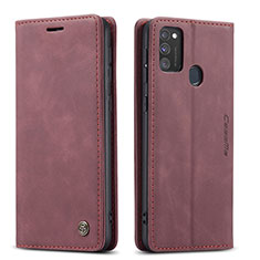 Funda de Cuero Cartera con Soporte Carcasa C01S para Samsung Galaxy M30s Rojo Rosa