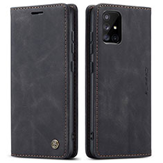 Funda de Cuero Cartera con Soporte Carcasa C01S para Samsung Galaxy M40S Negro