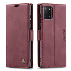Funda de Cuero Cartera con Soporte Carcasa C01S para Samsung Galaxy M60s Rojo Rosa