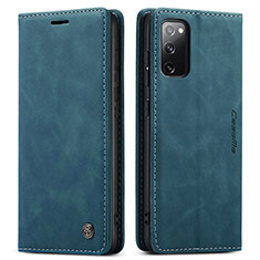 Funda de Cuero Cartera con Soporte Carcasa C01S para Samsung Galaxy S20 FE 4G Azul
