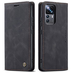 Funda de Cuero Cartera con Soporte Carcasa C01S para Xiaomi Mi 12T Pro 5G Negro