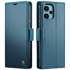 Funda de Cuero Cartera con Soporte Carcasa C01S para Xiaomi Poco F5 5G Azul