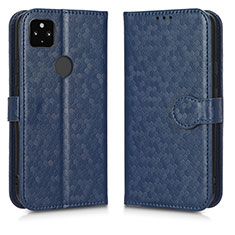 Funda de Cuero Cartera con Soporte Carcasa C01X para Google Pixel 4a 5G Azul